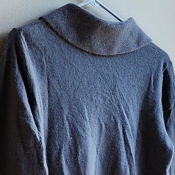 Carole Little Gray Angora Rabbit Hair Sweater Size XL - Picture 10 of 14